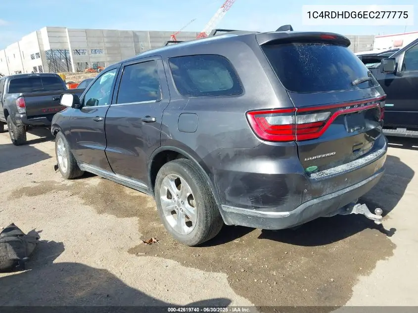 2014 Dodge Durango Limited VIN: 1C4RDHDG6EC277775 Lot: 42619740