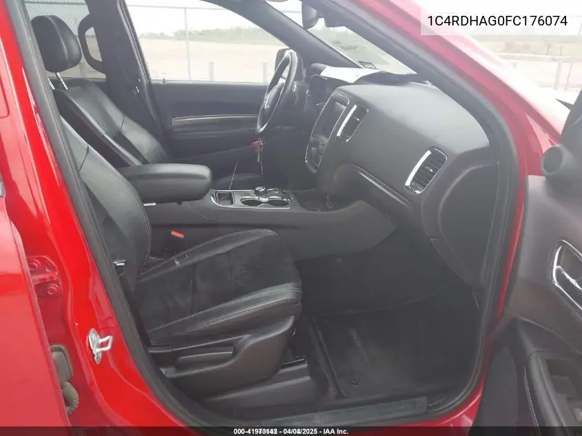 2015 Dodge Durango Sxt VIN: 1C4RDHAG0FC176074 Lot: 41973142
