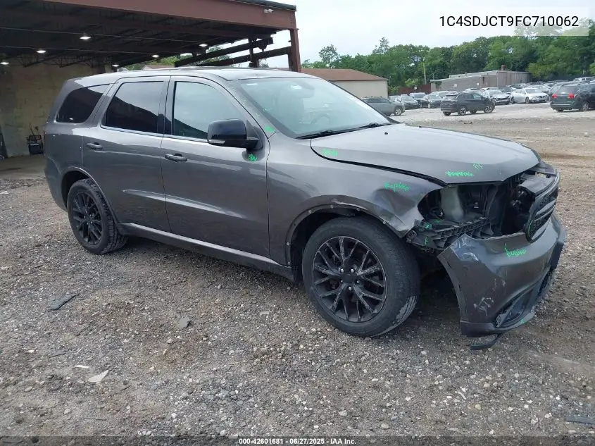 2015 Dodge Durango R/T VIN: 1C4SDJCT9FC710062 Lot: 42601681