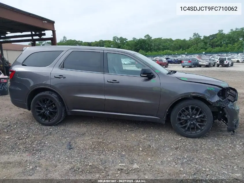 2015 Dodge Durango R/T VIN: 1C4SDJCT9FC710062 Lot: 42601681