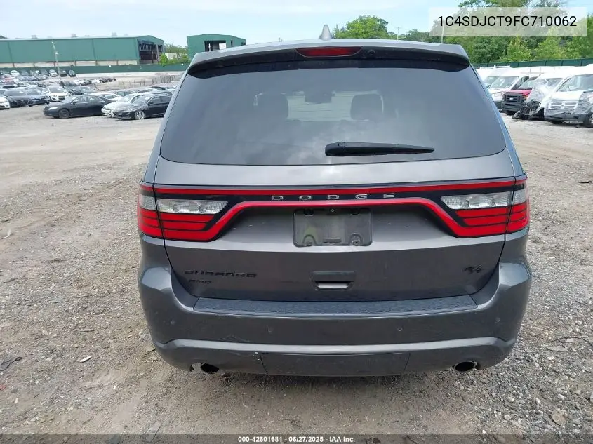 2015 Dodge Durango R/T VIN: 1C4SDJCT9FC710062 Lot: 42601681