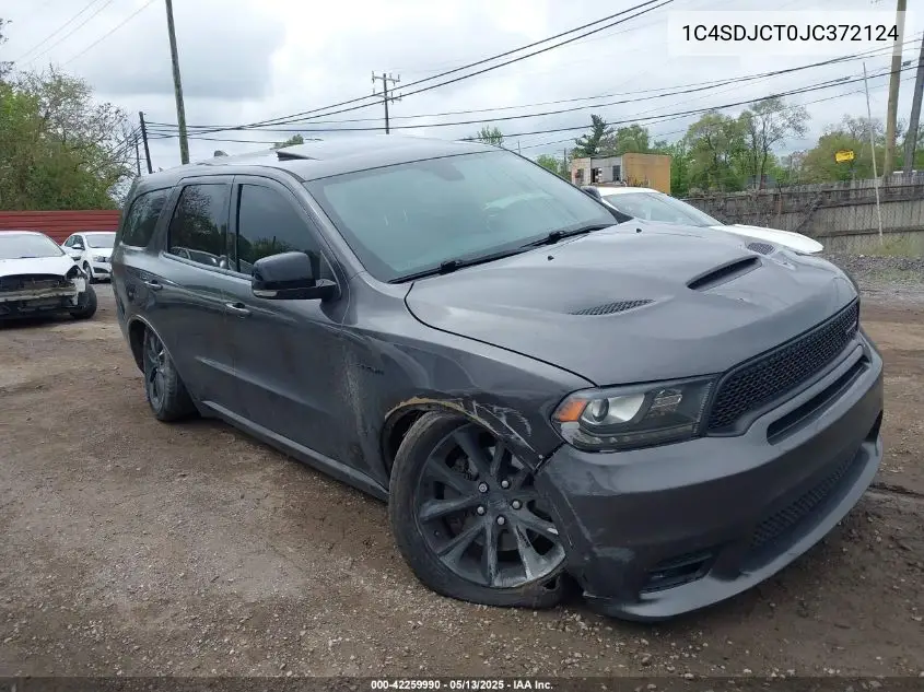 2018 Dodge Durango R/T Awd VIN: 1C4SDJCT0JC372124 Lot: 42259990