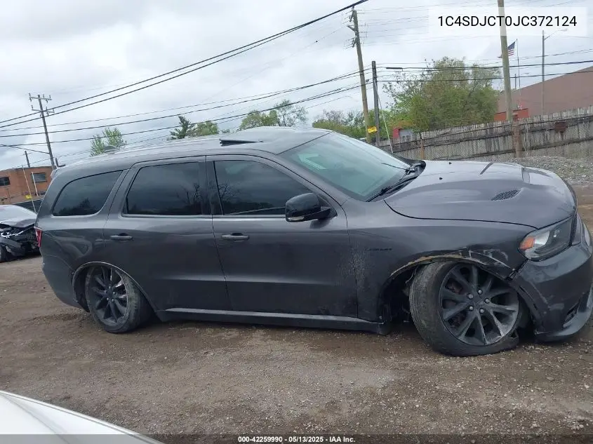 2018 Dodge Durango R/T Awd VIN: 1C4SDJCT0JC372124 Lot: 42259990