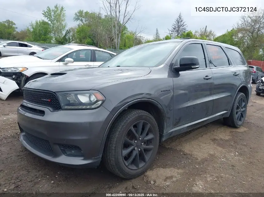 2018 Dodge Durango R/T Awd VIN: 1C4SDJCT0JC372124 Lot: 42259990