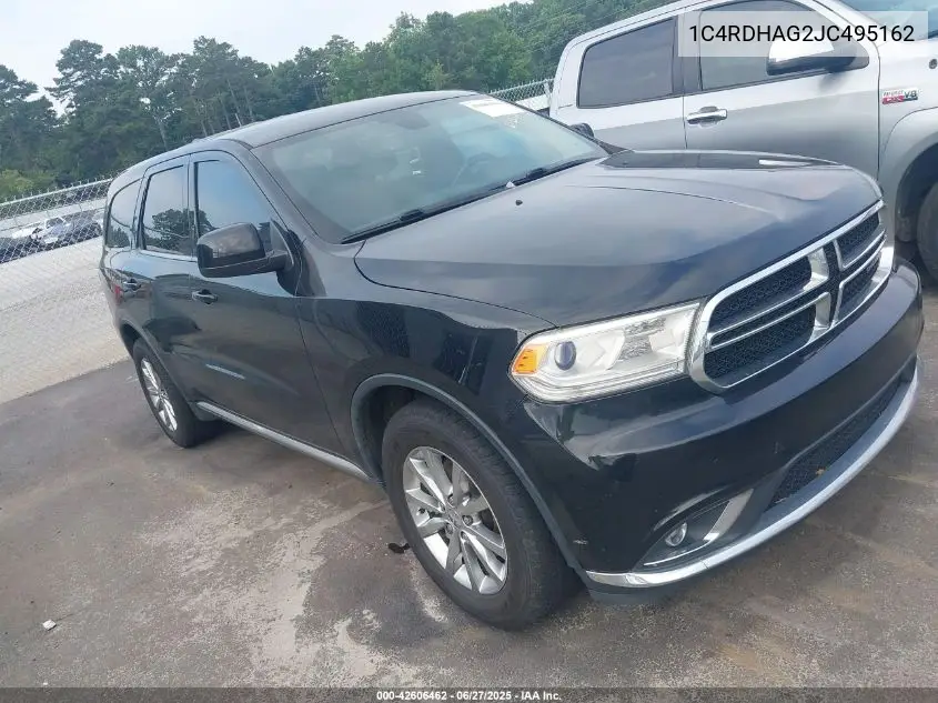 2018 Dodge Durango Sxt Rwd VIN: 1C4RDHAG2JC495162 Lot: 42606462