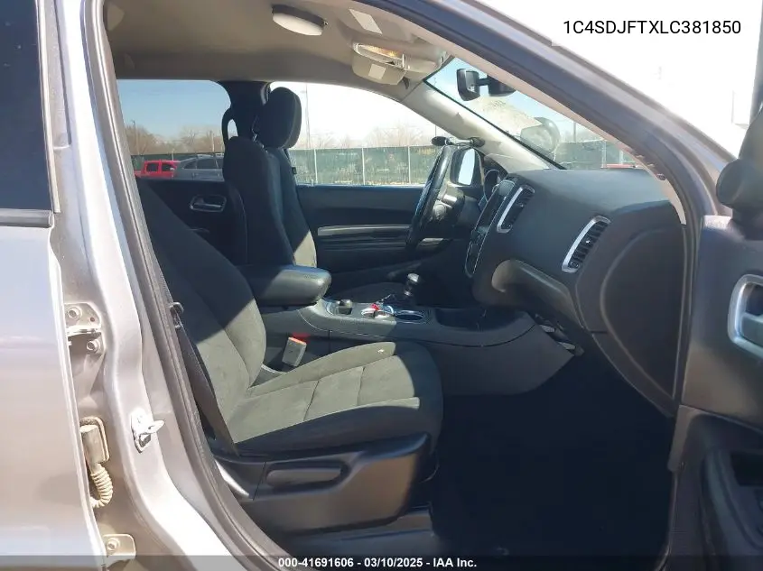 2020 Dodge Durango Pursuit Awd VIN: 1C4SDJFTXLC381850 Lot: 41691606