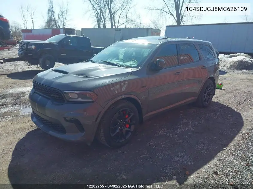 2021 Dodge Durango Srt 392 VIN: 1C4SDJGJ8MC626109 Lot: 12282755