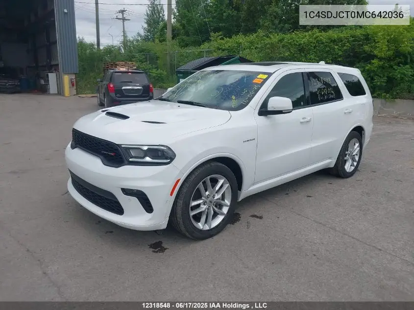 1c4sdjct0mc642036 1C4SDJCT0MC642036 2021 Dodge Durango