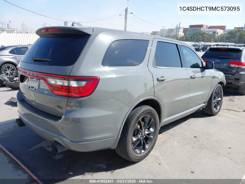 2021 Dodge Durango R/T Rwd VIN: 1C4SDHCT9MC573095 Lot: 41852401