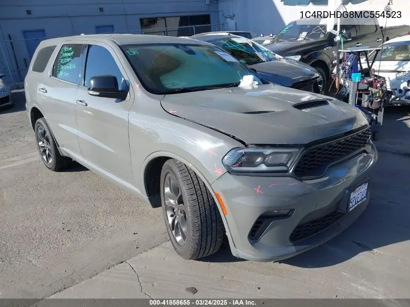 2021 Dodge Durango Gt Plus Rwd VIN: 1C4RDHDG8MC554523 Lot: 41858655