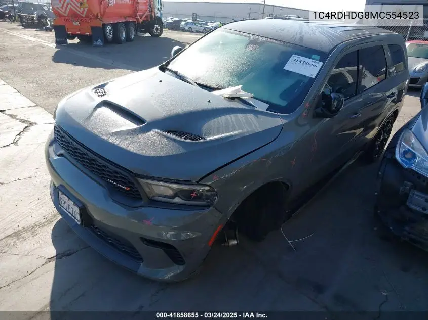 2021 Dodge Durango Gt Plus Rwd VIN: 1C4RDHDG8MC554523 Lot: 41858655