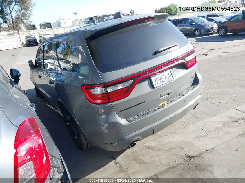 2021 Dodge Durango Gt Plus Rwd VIN: 1C4RDHDG8MC554523 Lot: 41858655