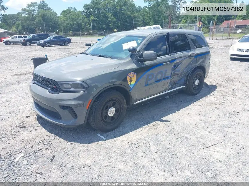 2021 Dodge Durango Pursuit Awd VIN: 1C4RDJFG1MC697382 Lot: 42485791