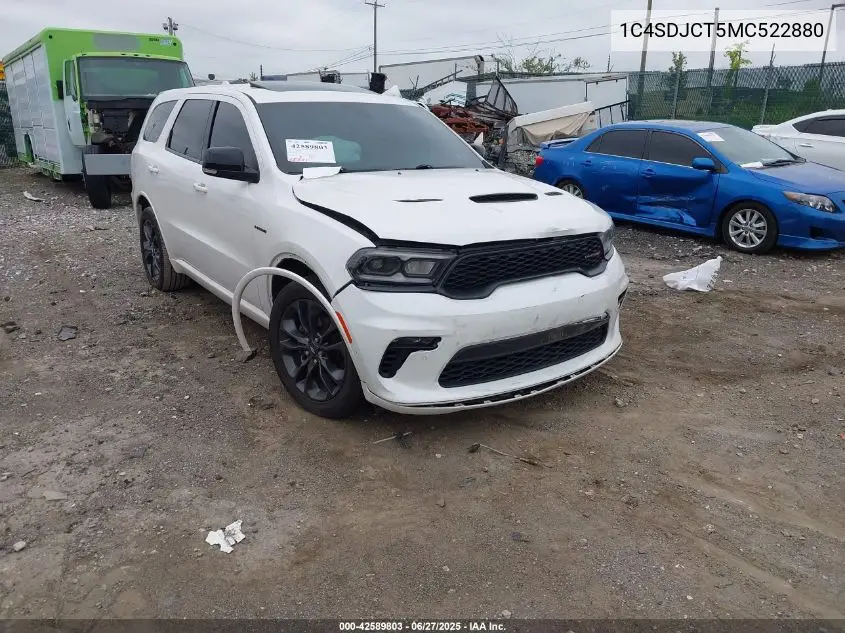 2021 Dodge Durango R/T Awd VIN: 1C4SDJCT5MC522880 Lot: 42589803