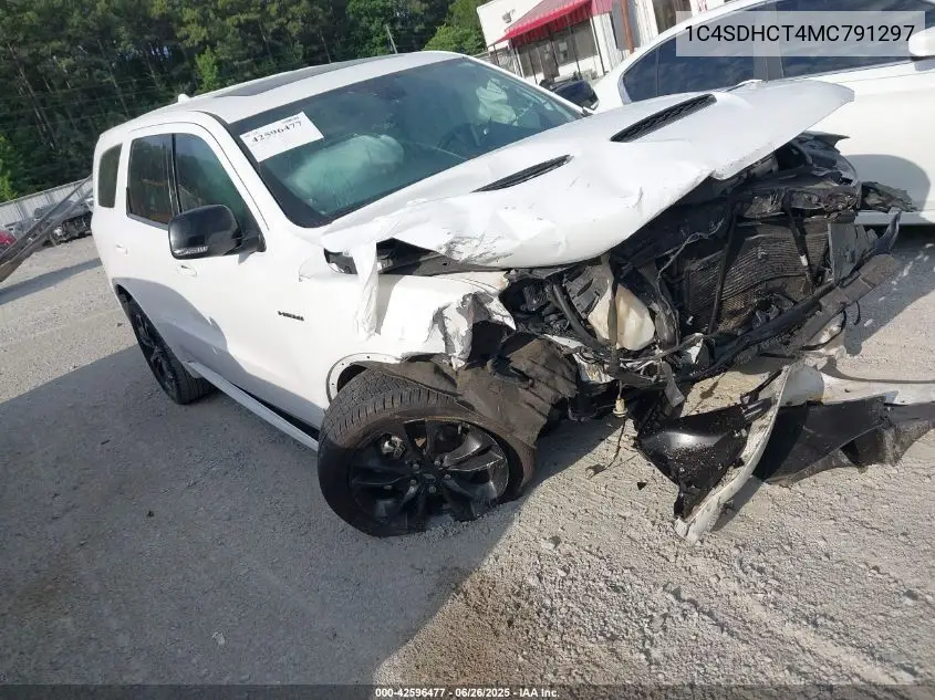 2021 Dodge Durango R/T Rwd VIN: 1C4SDHCT4MC791297 Lot: 42596477