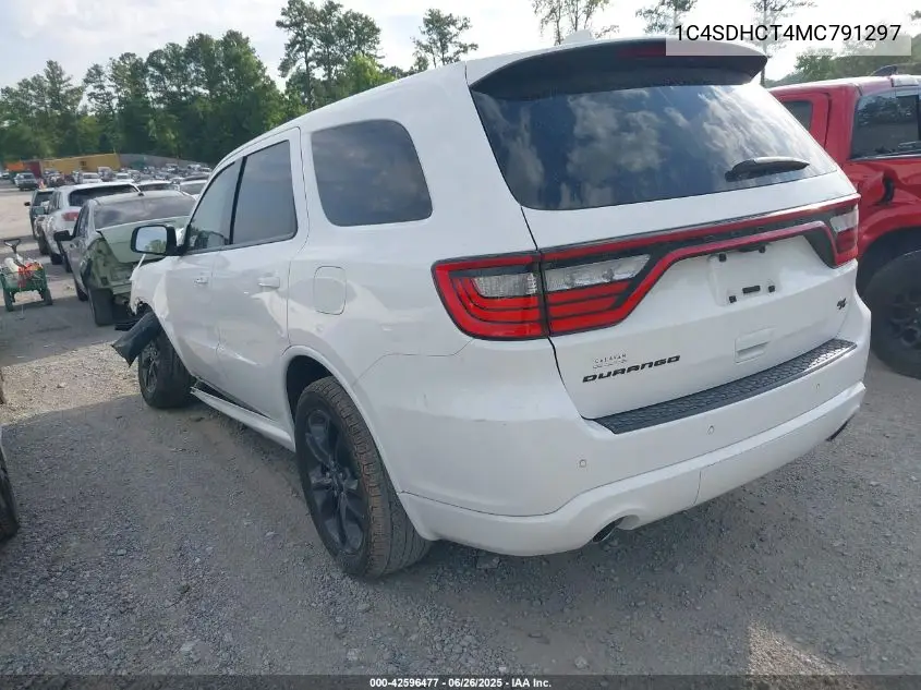 2021 Dodge Durango R/T Rwd VIN: 1C4SDHCT4MC791297 Lot: 42596477