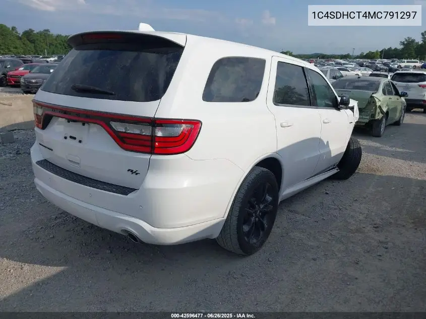 2021 Dodge Durango R/T Rwd VIN: 1C4SDHCT4MC791297 Lot: 42596477
