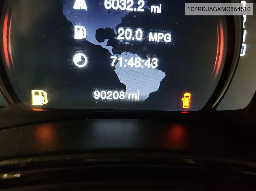 2021 Dodge Durango Sxt Awd VIN: 1C4RDJAGXMC864510 Lot: 42610966