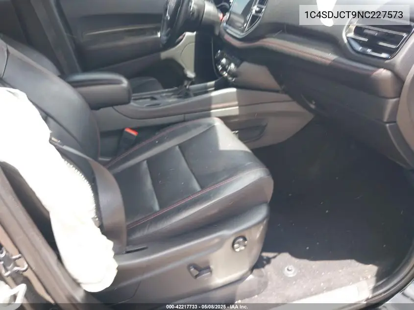 2022 Dodge Durango R/T Awd VIN: 1C4SDJCT9NC227573 Lot: 42217733