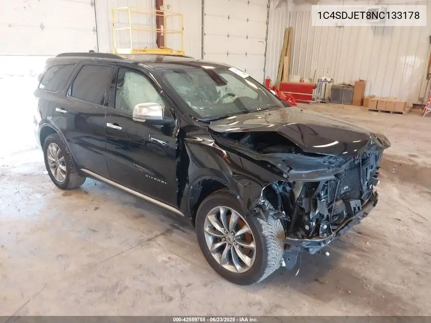 2022 Dodge Durango Citadel Awd VIN: 1C4SDJET8NC133178 Lot: 42559755