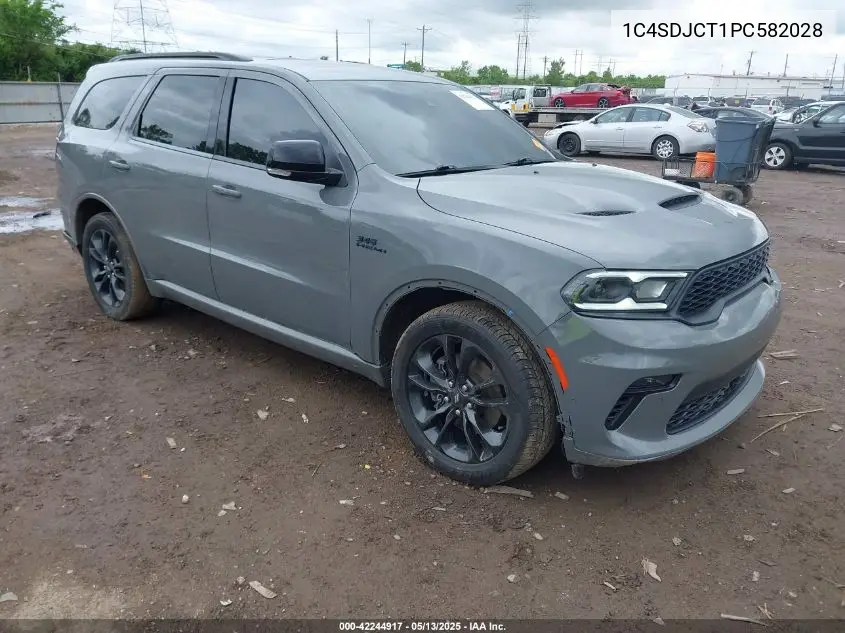 2023 Dodge Durango R/T Plus Awd VIN: 1C4SDJCT1PC582028 Lot: 42244917