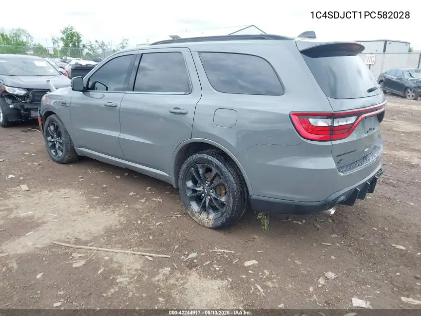 2023 Dodge Durango R/T Plus Awd VIN: 1C4SDJCT1PC582028 Lot: 42244917