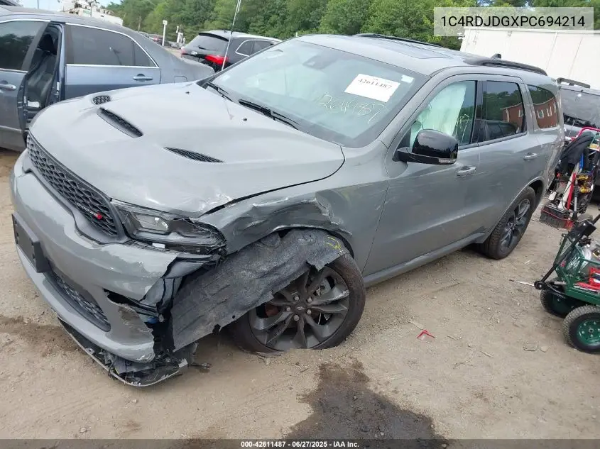 2023 Dodge Durango Gt Premium Awd VIN: 1C4RDJDGXPC694214 Lot: 42611487