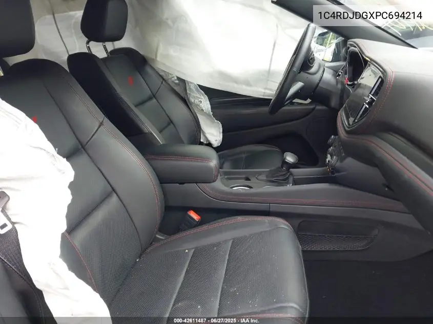 2023 Dodge Durango Gt Premium Awd VIN: 1C4RDJDGXPC694214 Lot: 42611487