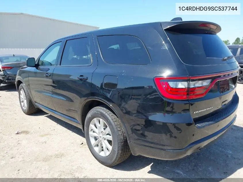 2025 Dodge Durango Gt Rwd VIN: 1C4RDHDG9SC537744 Lot: 42257516