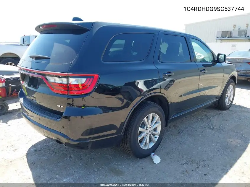 2025 Dodge Durango Gt Rwd VIN: 1C4RDHDG9SC537744 Lot: 42257516