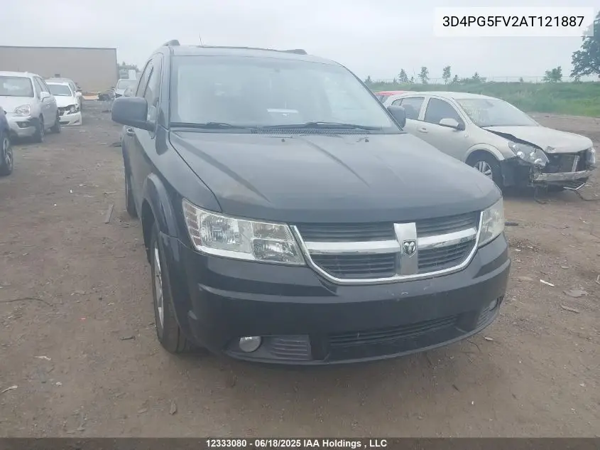 2010 Dodge Journey Sxt VIN: 3D4PG5FV2AT121887 Lot: 12333080