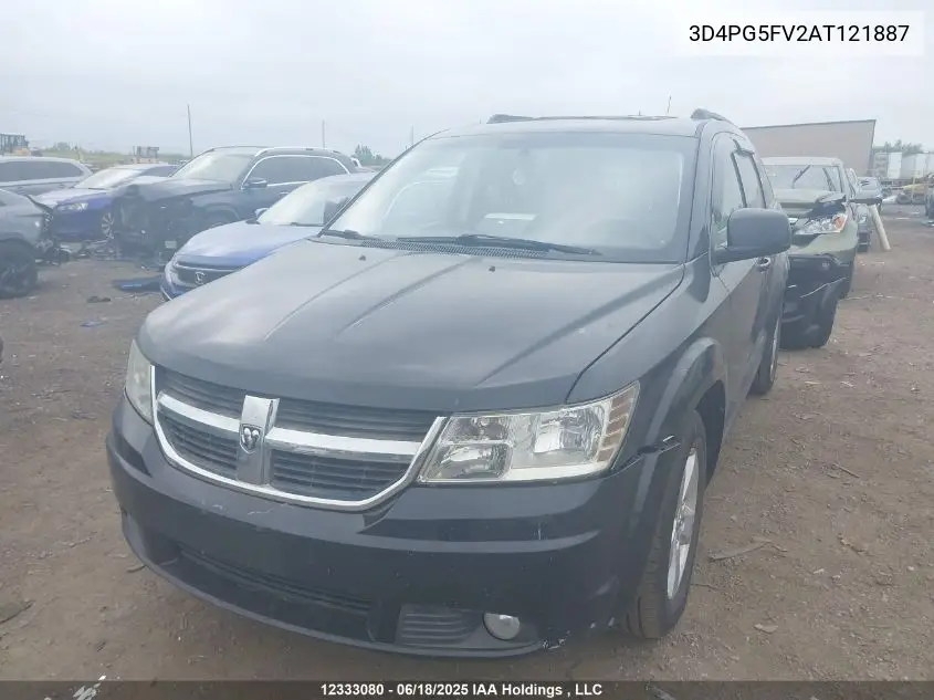 2010 Dodge Journey Sxt VIN: 3D4PG5FV2AT121887 Lot: 12333080