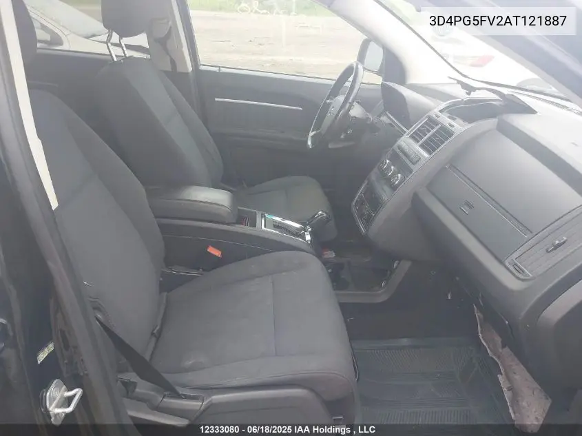 2010 Dodge Journey Sxt VIN: 3D4PG5FV2AT121887 Lot: 12333080