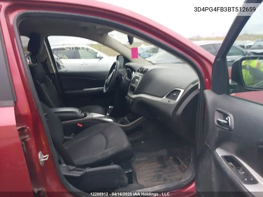 2011 Dodge Journey Express VIN: 3D4PG4FB3BT512659 Lot: 12288912