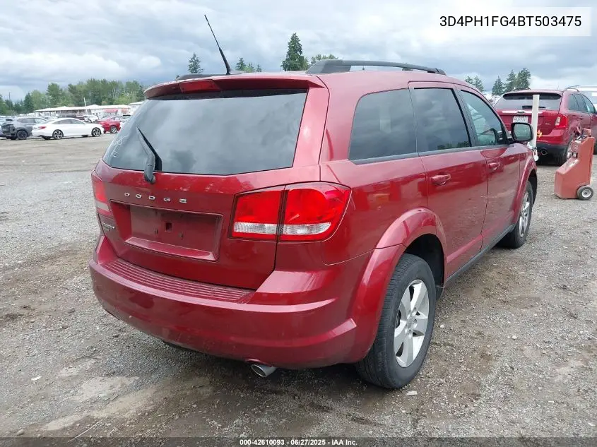 2011 Dodge Journey Mainstreet VIN: 3D4PH1FG4BT503475 Lot: 42610093