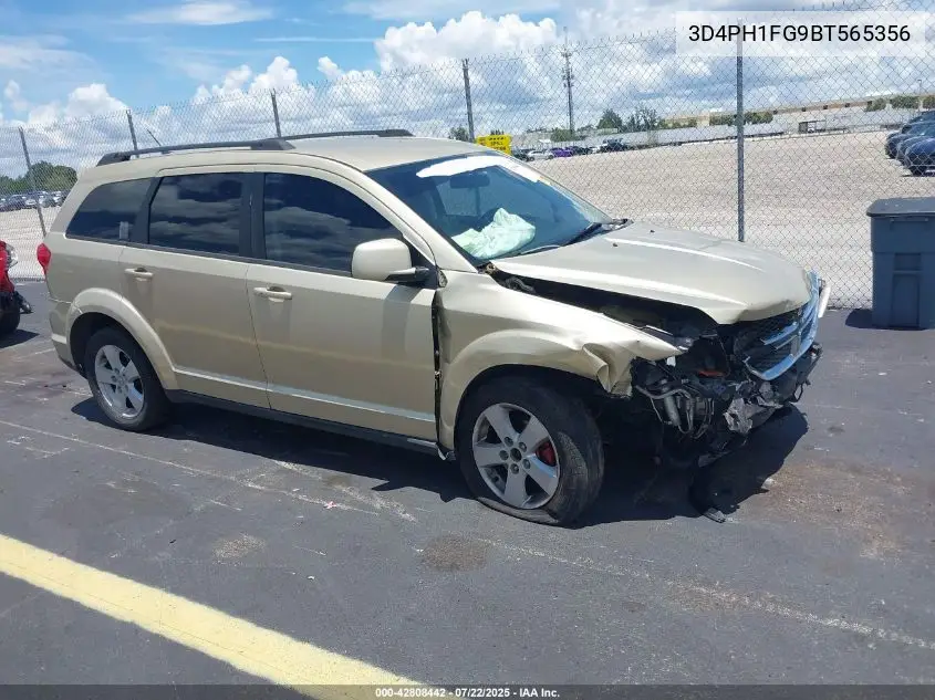 2011 Dodge Journey Mainstreet VIN: 3D4PH1FG9BT565356 Lot: 42808442