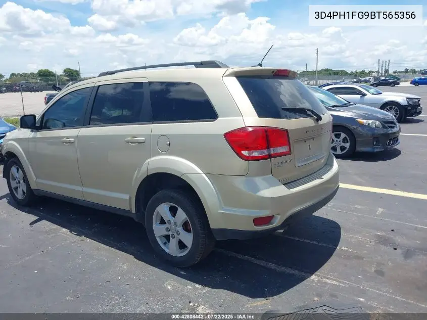 2011 Dodge Journey Mainstreet VIN: 3D4PH1FG9BT565356 Lot: 42808442