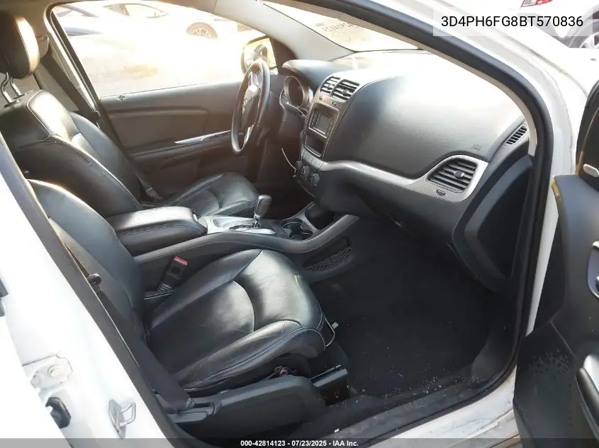 2011 Dodge Journey R/T VIN: 3D4PH6FG8BT570836 Lot: 42814123