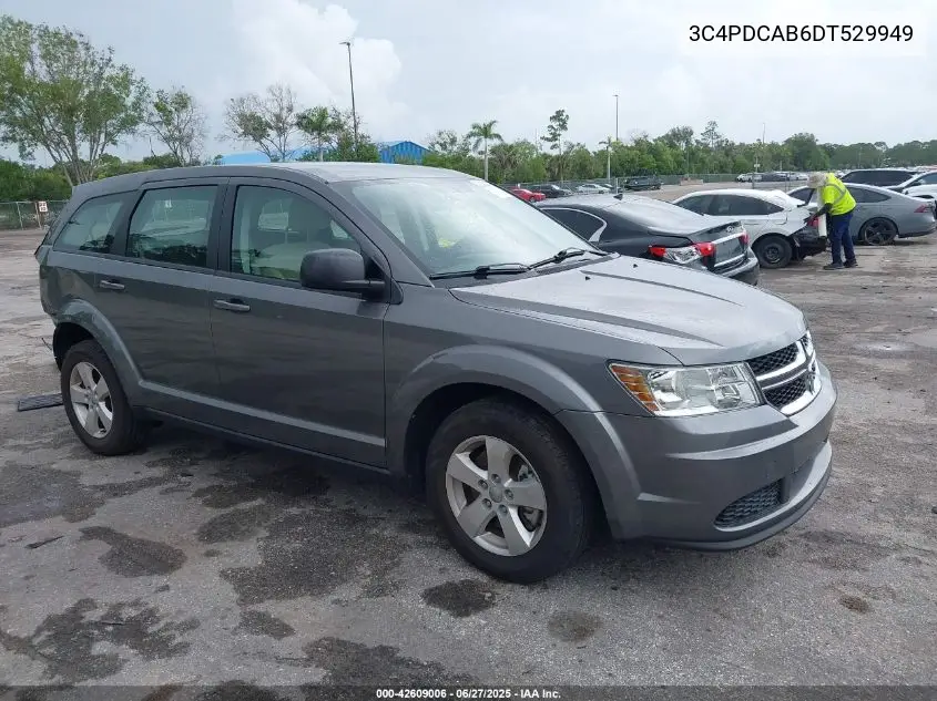 2013 Dodge Journey American Value Pkg VIN: 3C4PDCAB6DT529949 Lot: 42609006
