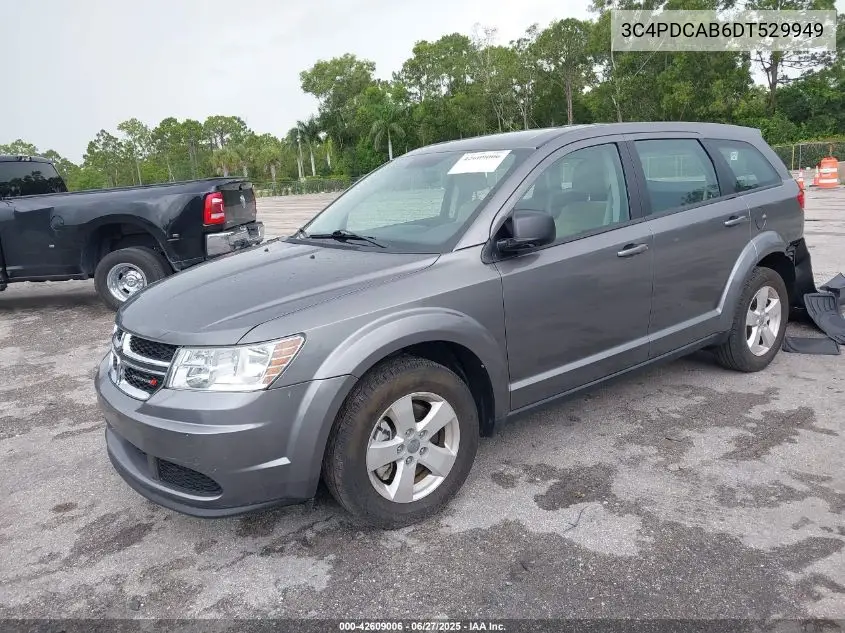 2013 Dodge Journey American Value Pkg VIN: 3C4PDCAB6DT529949 Lot: 42609006