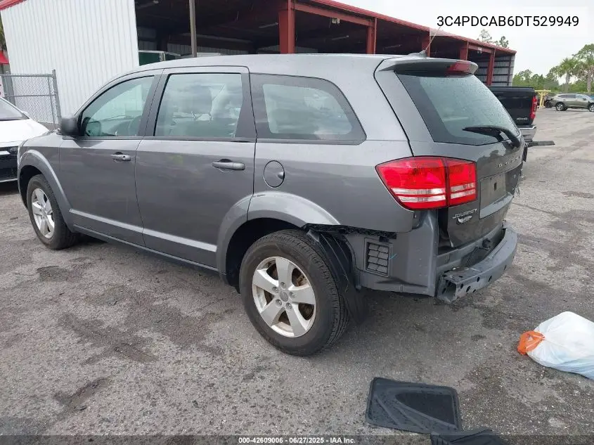 2013 Dodge Journey American Value Pkg VIN: 3C4PDCAB6DT529949 Lot: 42609006