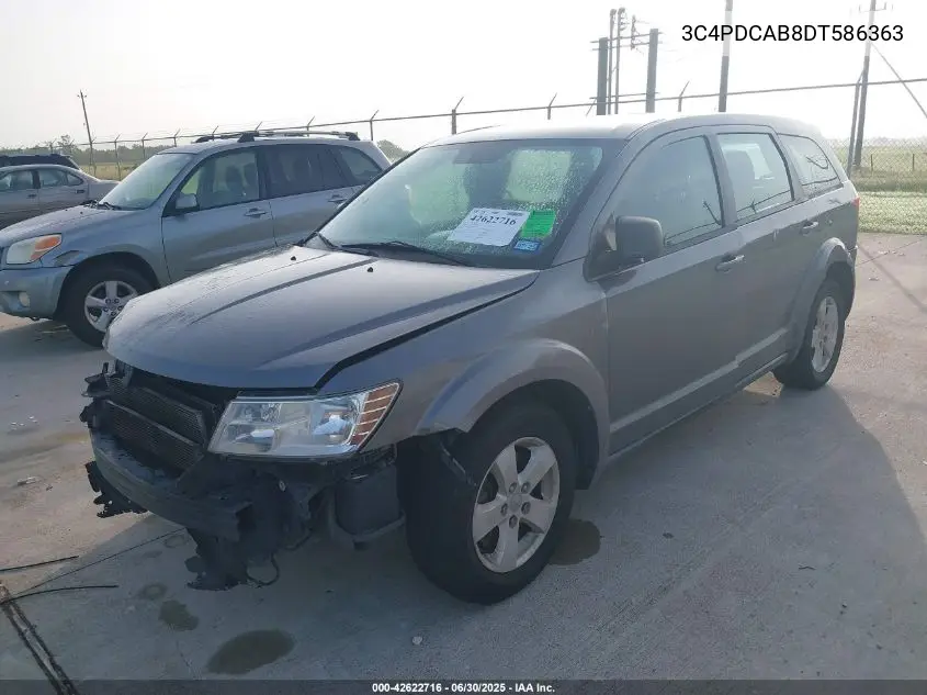 2013 Dodge Journey Se VIN: 3C4PDCAB8DT586363 Lot: 42622716