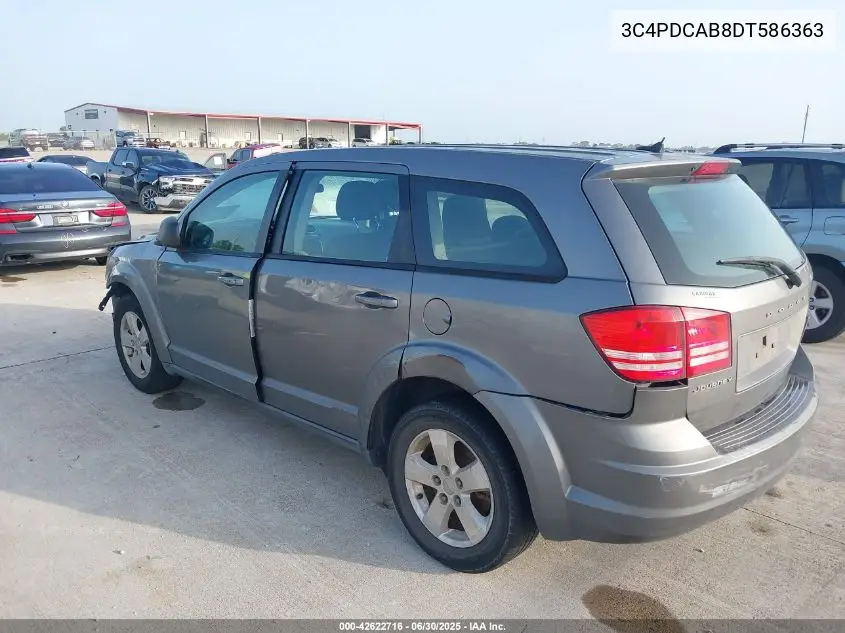 2013 Dodge Journey Se VIN: 3C4PDCAB8DT586363 Lot: 42622716