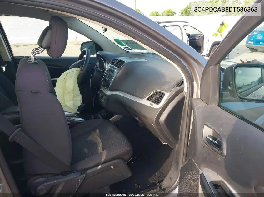 2013 Dodge Journey Se VIN: 3C4PDCAB8DT586363 Lot: 42622716