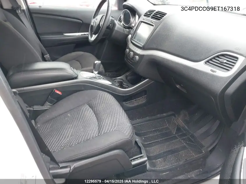 2014 Dodge Journey Sxt VIN: 3C4PDCCG9ET167318 Lot: 12295579