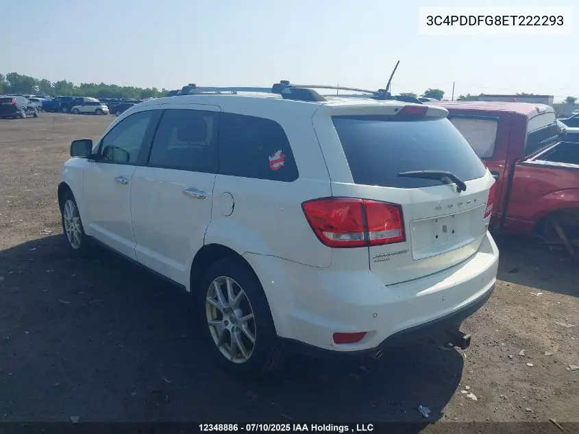 2014 Dodge Journey R/T VIN: 3C4PDDFG8ET222293 Lot: 12348886