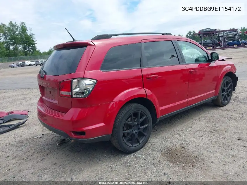 2014 Dodge Journey Sxt VIN: 3C4PDDBG9ET154172 Lot: 42595138