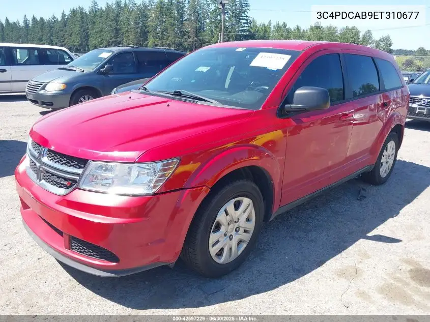 2014 Dodge Journey American Value Pkg VIN: 3C4PDCAB9ET310677 Lot: 42597229
