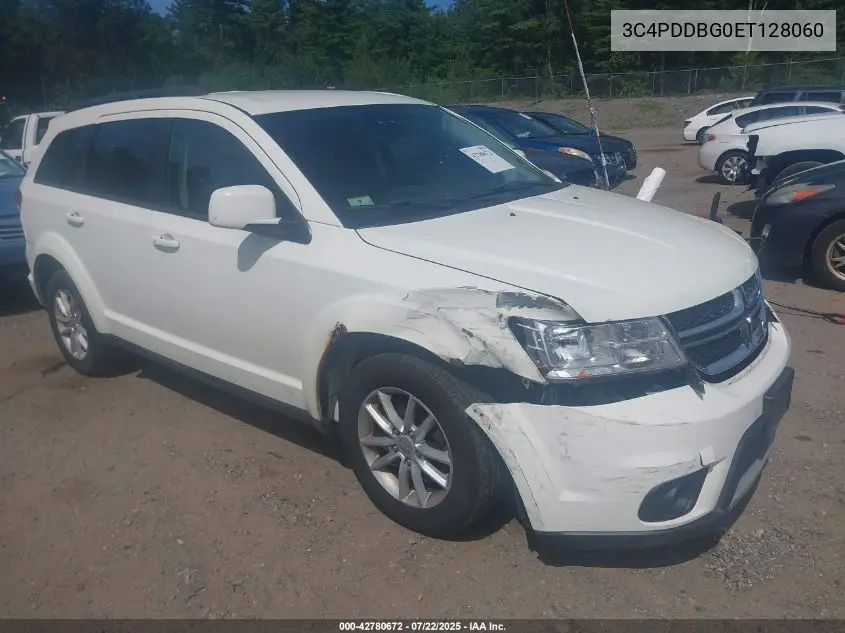2014 Dodge Journey Sxt VIN: 3C4PDDBG0ET128060 Lot: 42780672