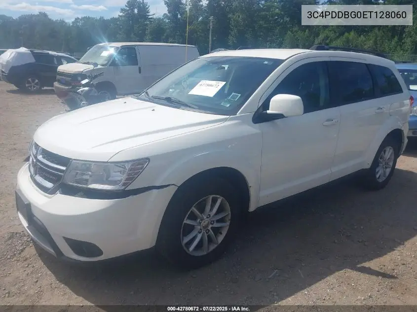 2014 Dodge Journey Sxt VIN: 3C4PDDBG0ET128060 Lot: 42780672